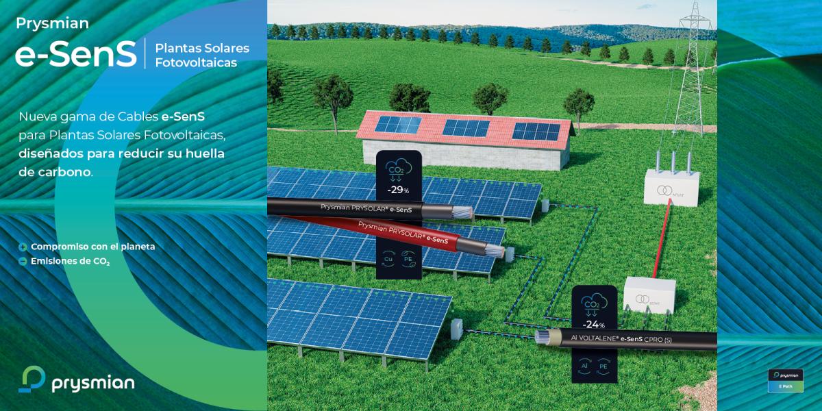 Prysmian presenta la primera gama de cables e-SenS para plantas solares fotovoltaicas