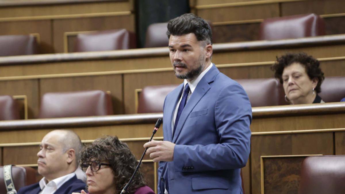 El portavoz de ERC, Gabriel Rufián.