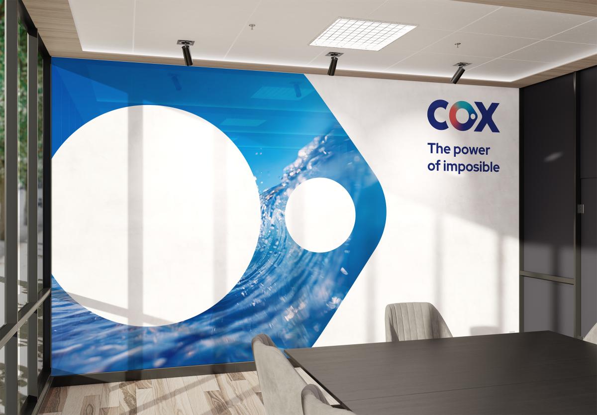 Nuevo logo de Cox.