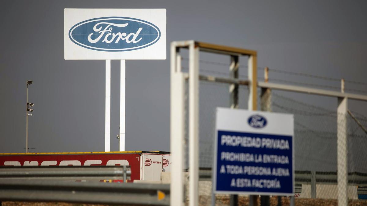 Cartel de la fábrica Ford Almussafes, a 6 de noviembre de 2024.