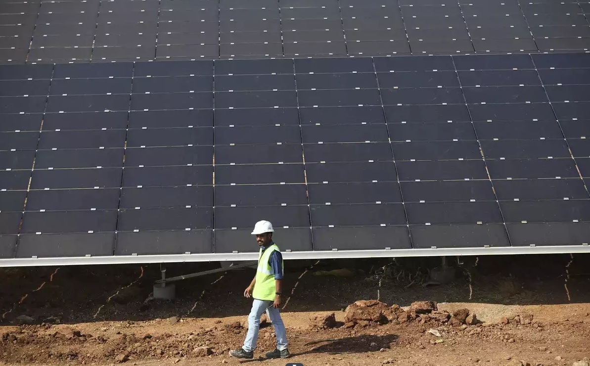 Planta fotovoltaica en India.