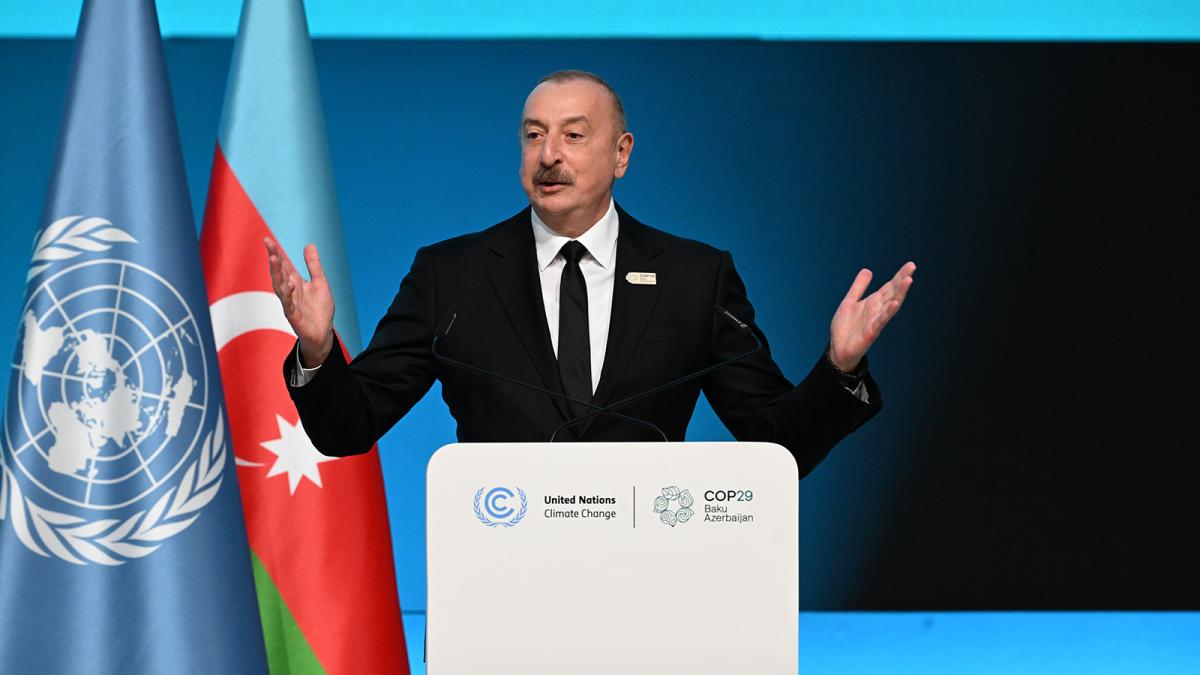 El presidente de Azerbaiyán, anfitrión de la COP29, insiste en que el petróleo es "un regalo de Dios"