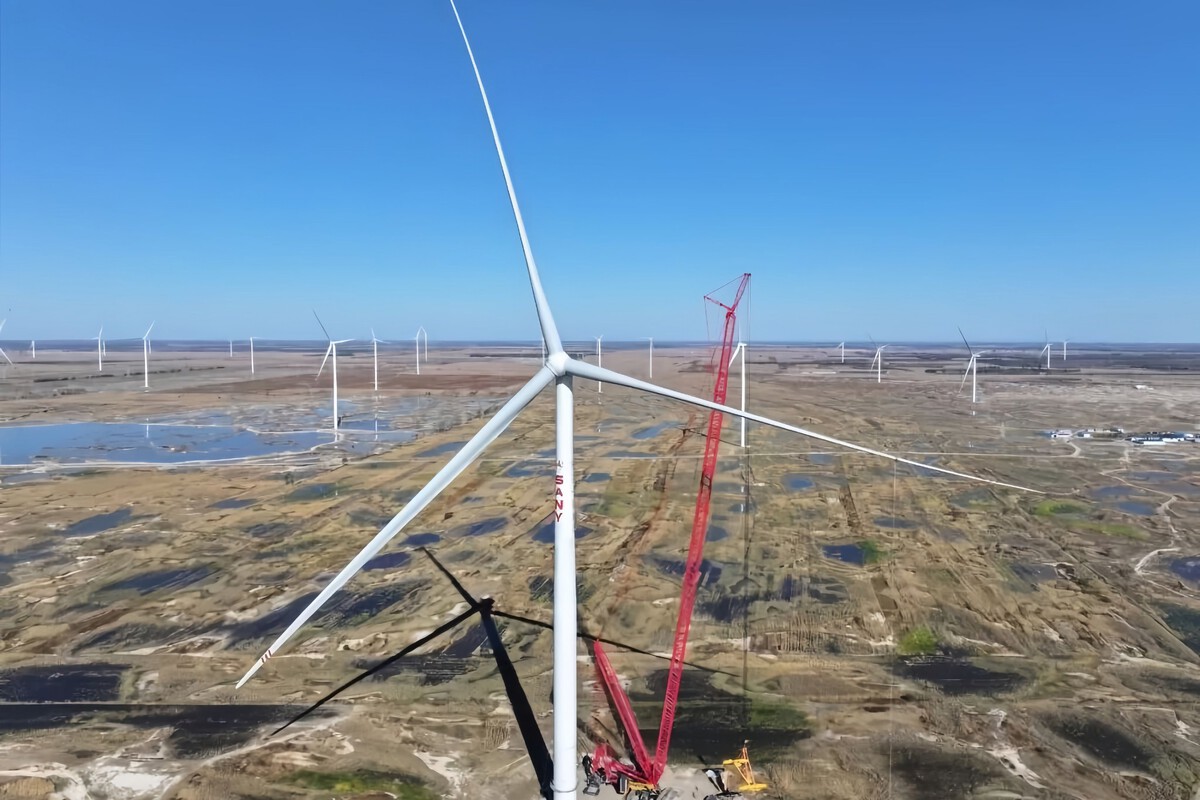 Aerogenerador terrestre de 15 MW de Sany Renewable Energy.