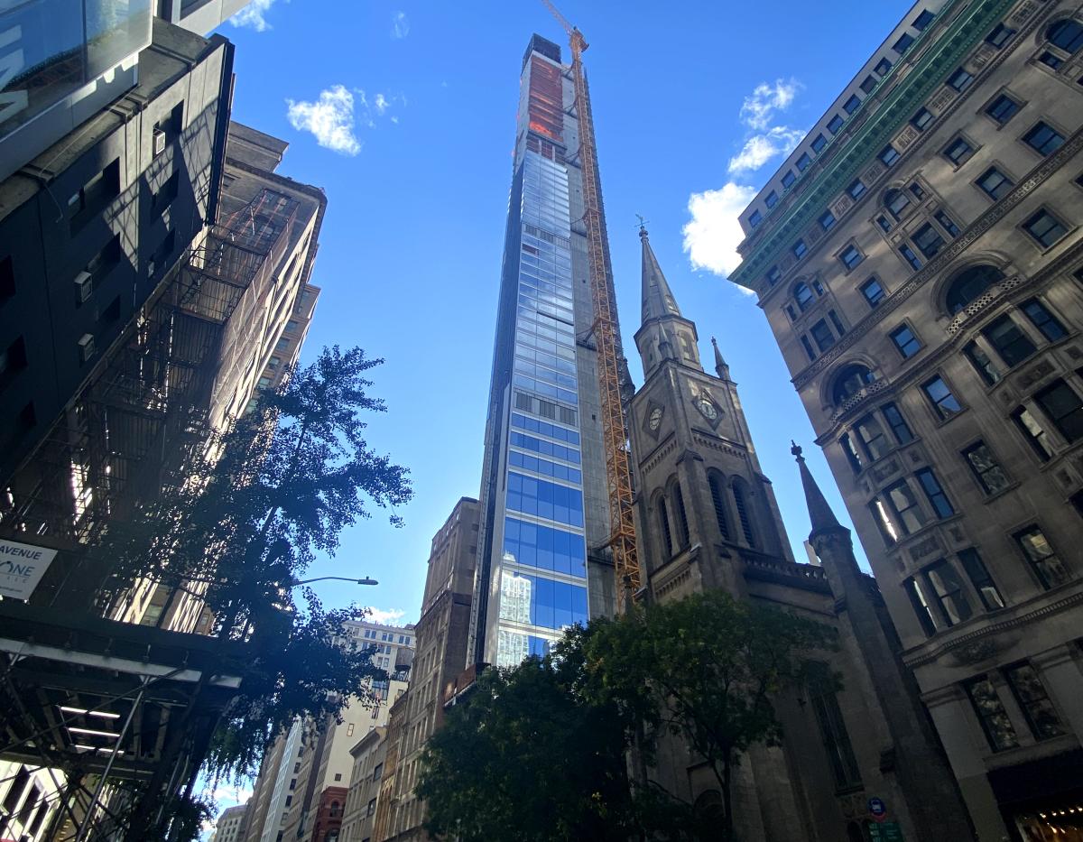 Los vidrios de Onyx Solar en la Quinta Avenida de Nueva York.