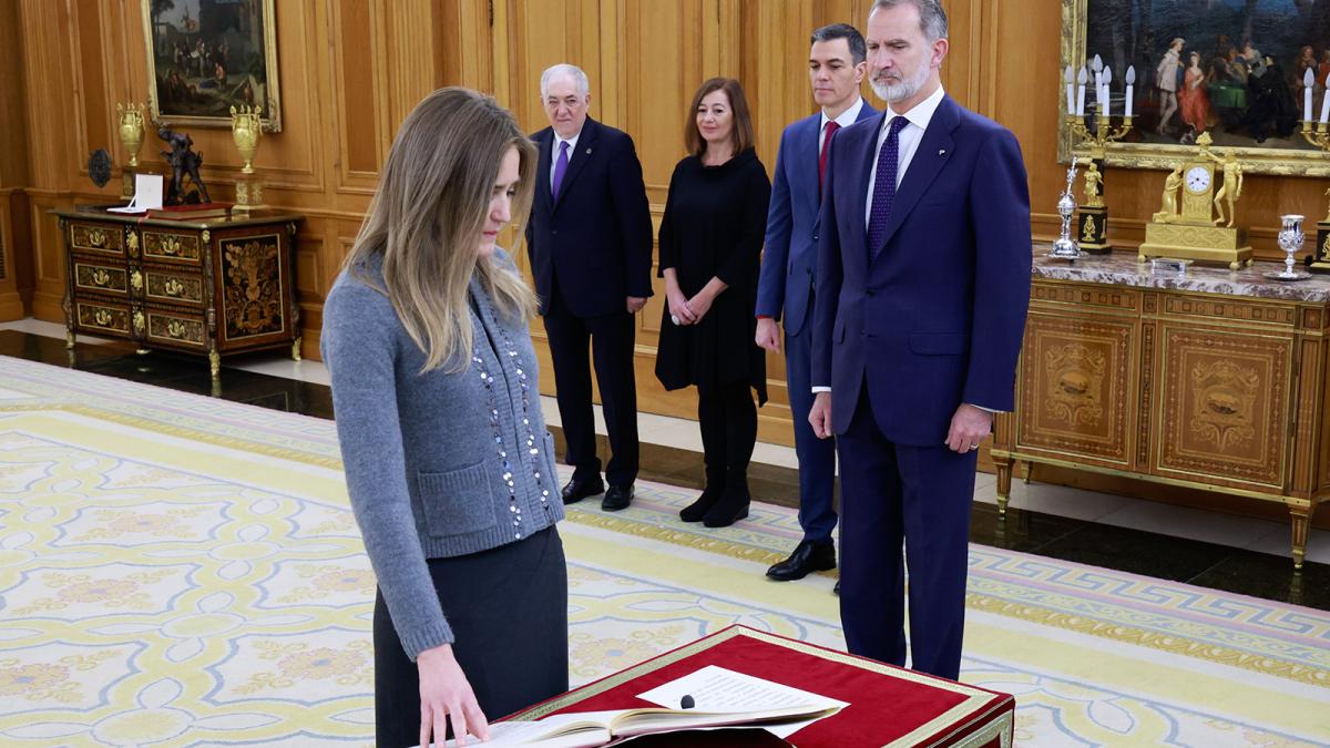 Sara Aagesen ha prometido ante el Rey su cargo como vicepresidenta tercera del Gobierno y ministra para la Transición Ecológica y el Reto Demográfico.