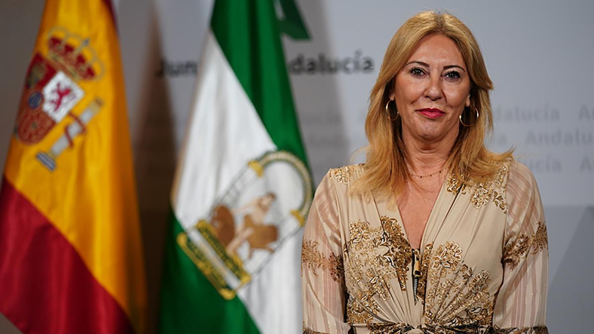 Carolina España Reina, consejera de Economía, Hacienda y Fondos Europeos y portavoz del Gobierno de la Junta.