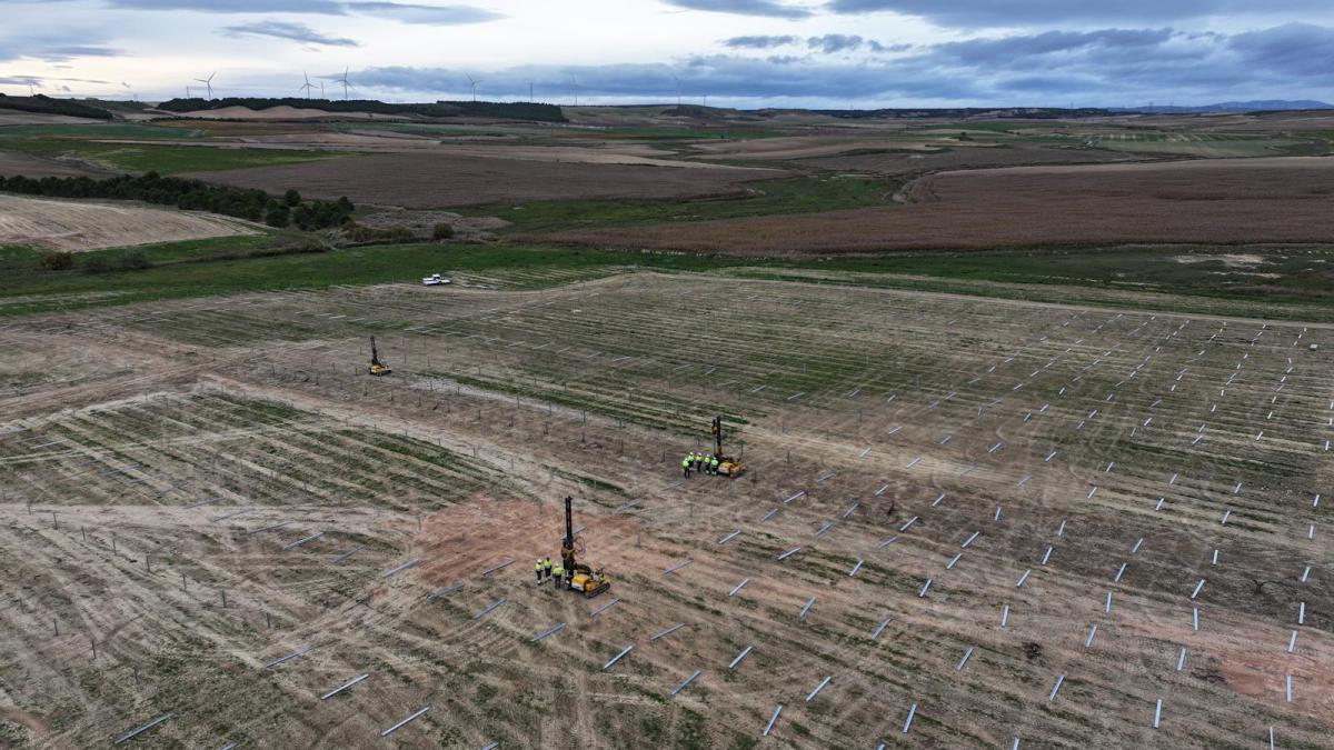 Una planta fotovoltaica de GES en Navarra.