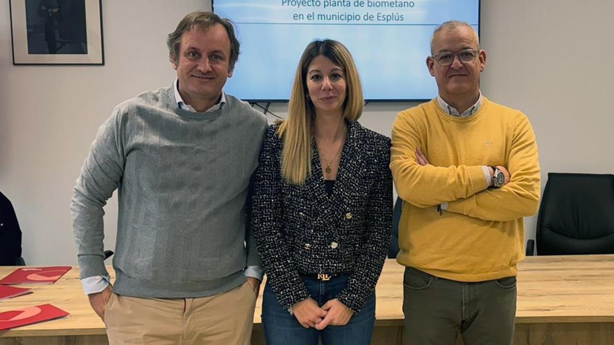 Representantes de las empresas Columbus Biogás y Santalecina Ganadera.