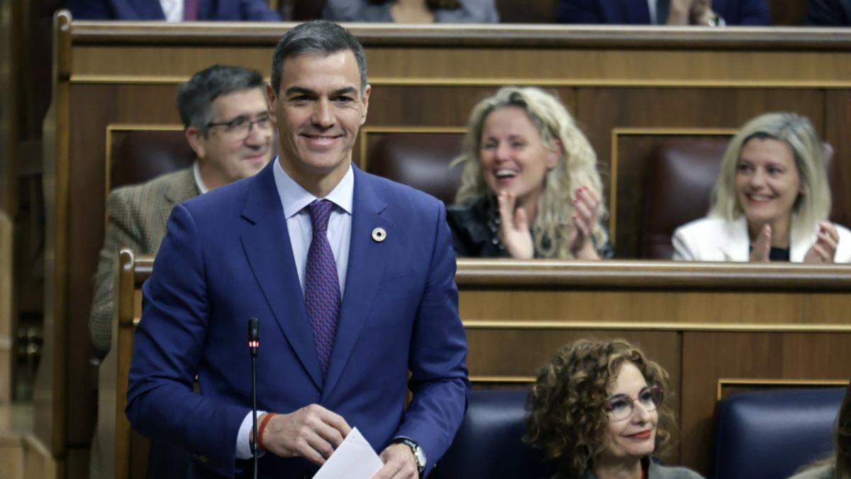 Pedro Sánchez en el Congreso de los Diputados.