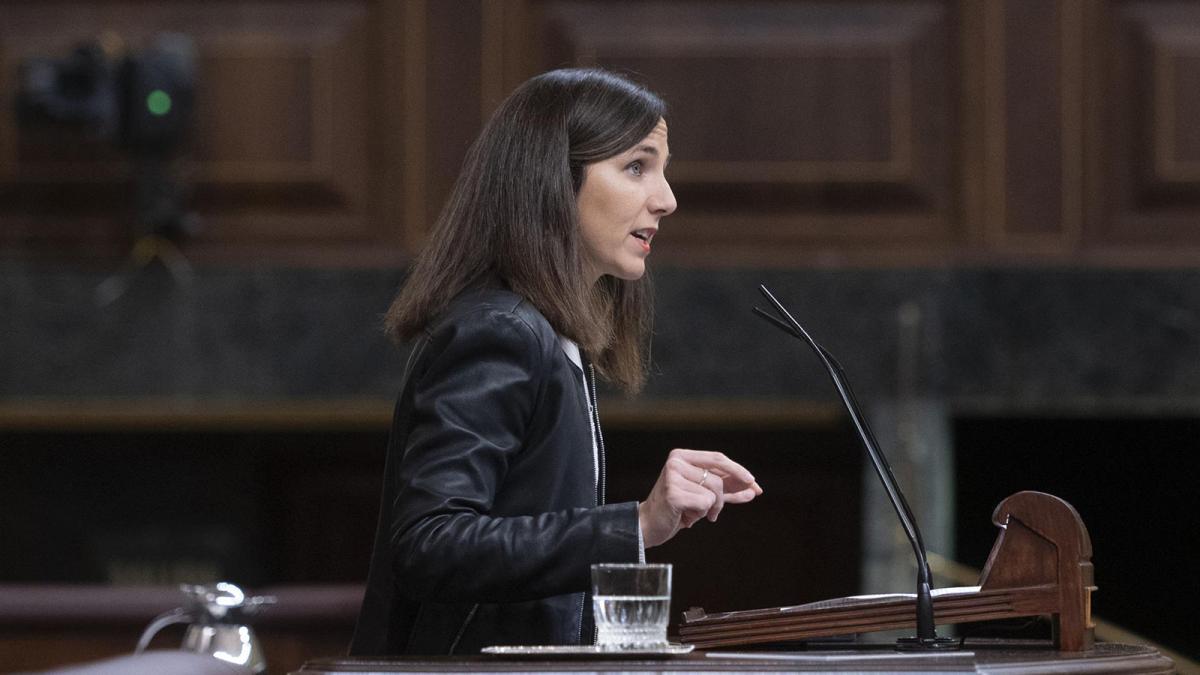 La secretaria general de Podemos, Ione Belarra.