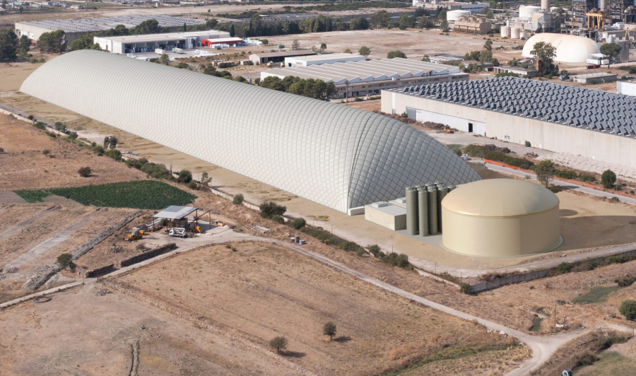 Primera fábrica de baterías de CO2 de Energy Dome.