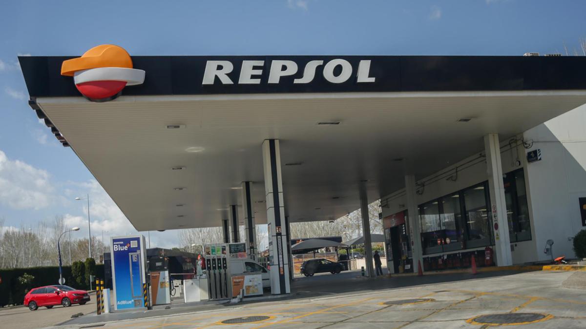 Gasolinera de Repsol ubicada en Madrid.