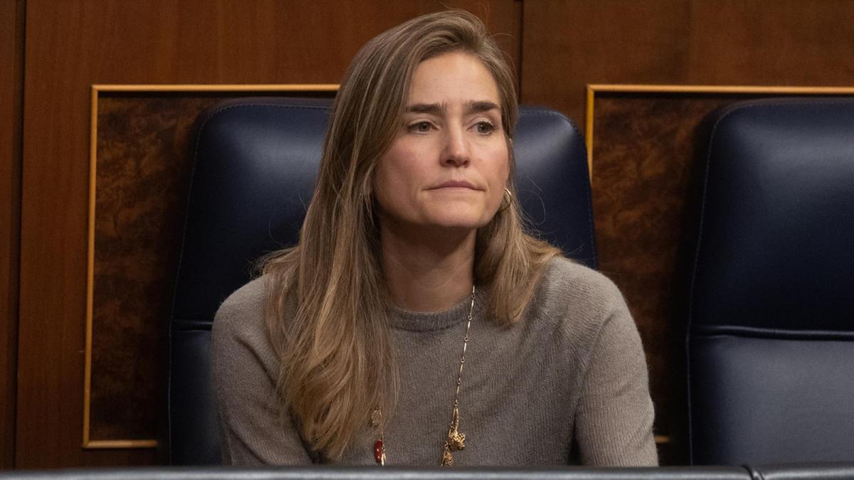 La vicepresidenta tercera y ministra para la Transición Ecológica, Sara Aaagesen, durante una sesión de control al Gobierno en el Congreso de los Diputados, a 27 de noviembre de 2024, en Madrid (España).