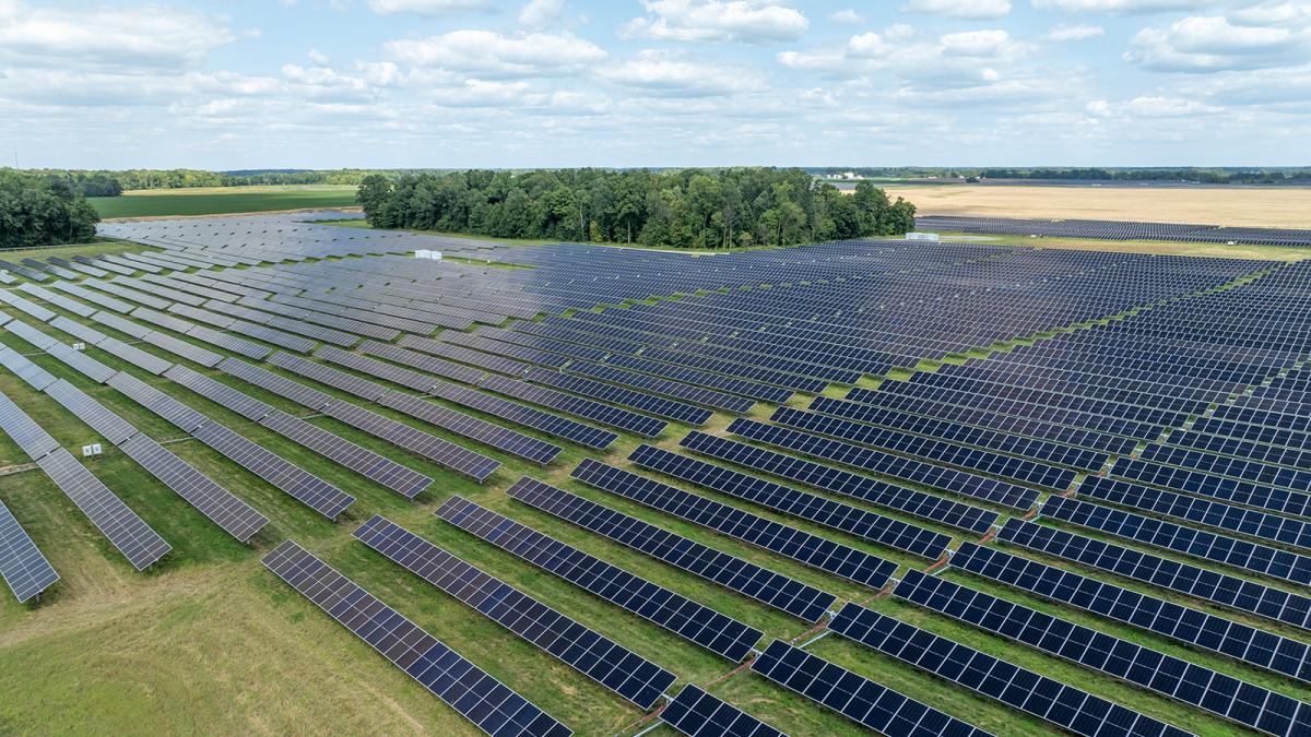 La planta fotovoltaica Union Solar en Ohio de Acciona Energía.