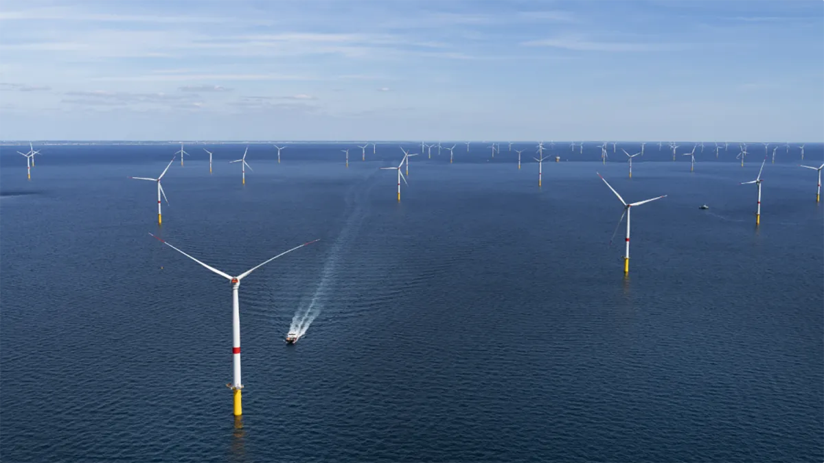 Parque eólico marino de EDF Renouvelables en Francia.