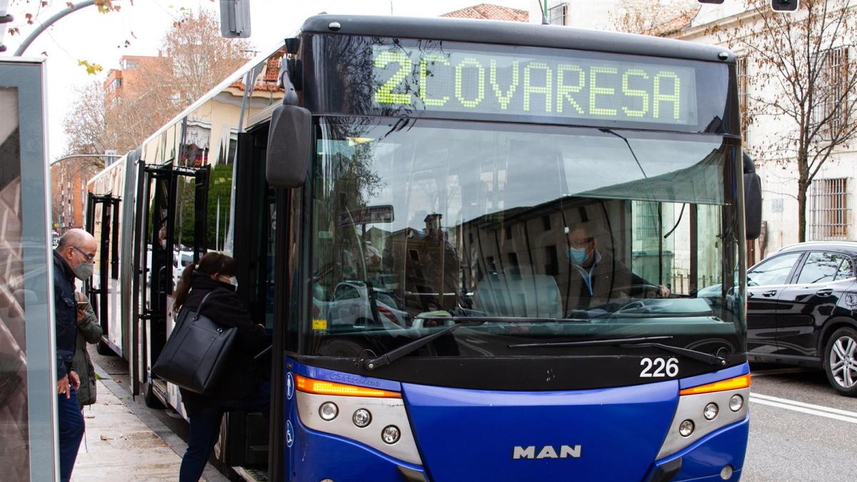 Autobus en Valladolid.