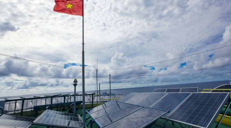 Instalación de energía solar en Vietnam.