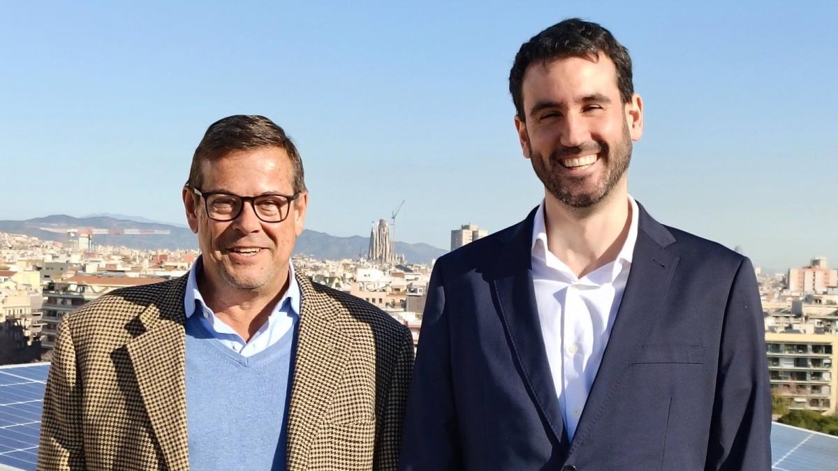 Miguel Fandiño, subdirector general de Nexus Energía, y Jesús Martín-Angulo, responsable de la unidad de negocio de comercialización en España.