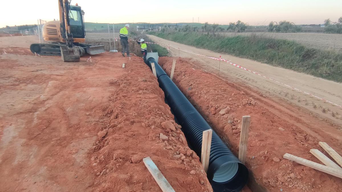 Obras de la subestación de Condado 220kV de Red Eléctrica.