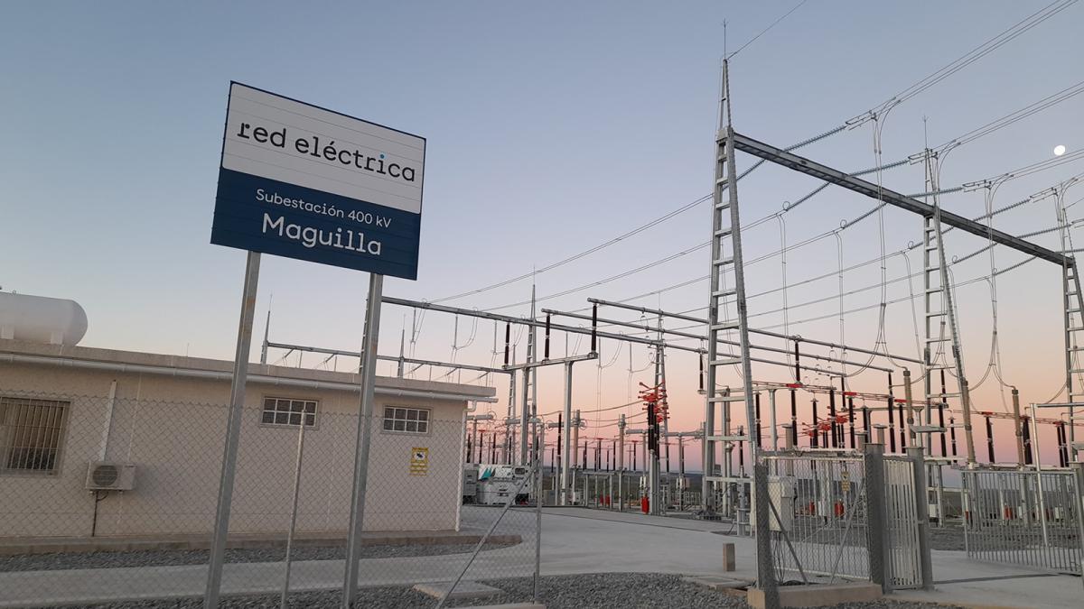 La subestación de Maguilla de Red Eléctrica.