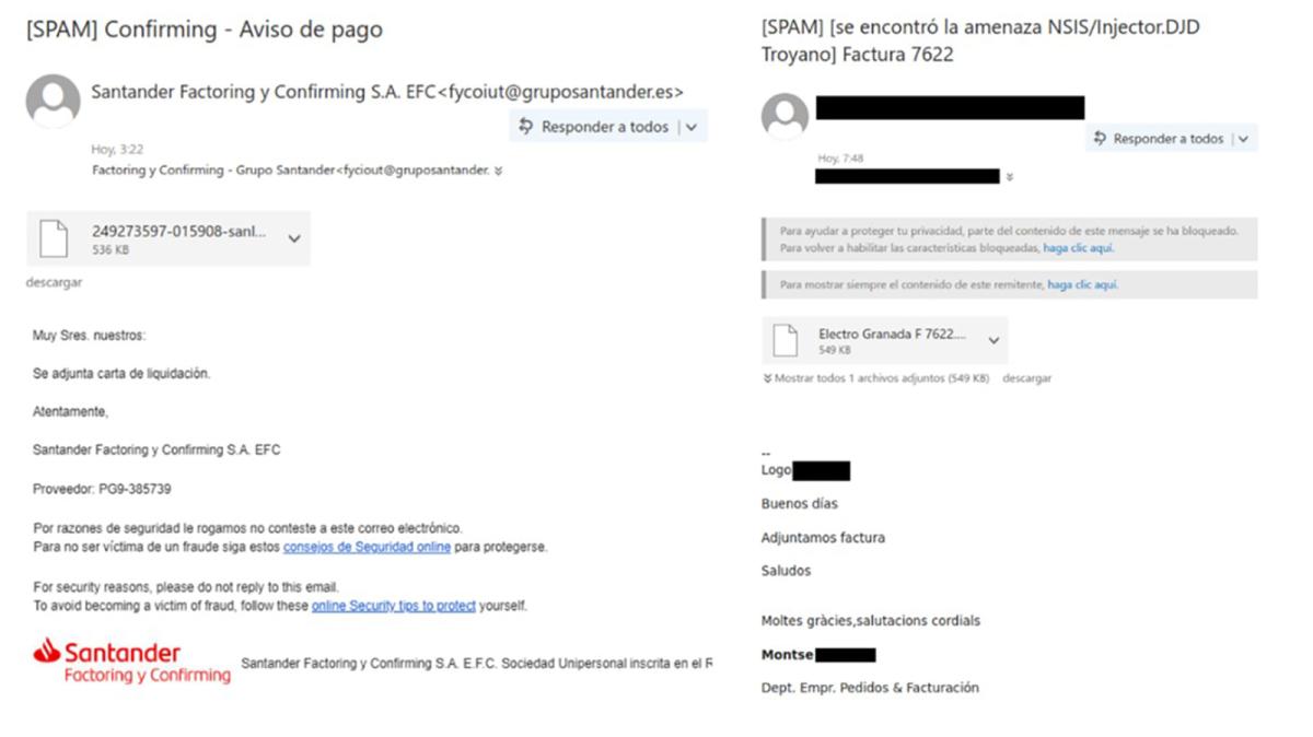 Repsol y Banco Santander, las últimas víctimas de una oleada de correos fraudulentos con malware