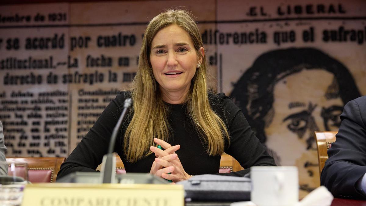 La ministra para la Transición Ecológica y el Reto Demográfico, Sara Aagesen, durante su comparecencia ante la Comisión de Transición Ecológica, en el Senado.