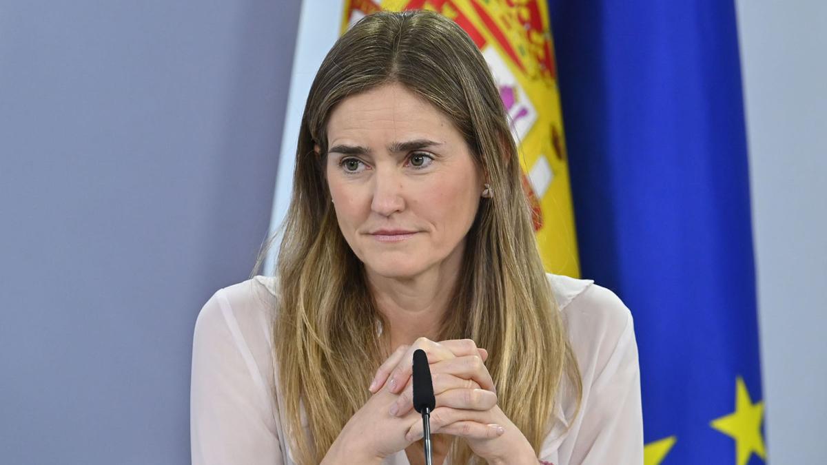 La vicepresidenta tercera y ministra para la Transición Ecológica y el Reto Demográfico, Sara Aagesen, durante su comparecencia en la rueda de prensa tras el Consejo de Ministros. 