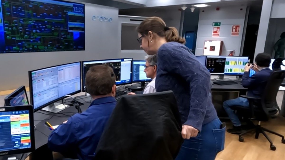 Sala de control de distribución de Endesa en Sevilla.