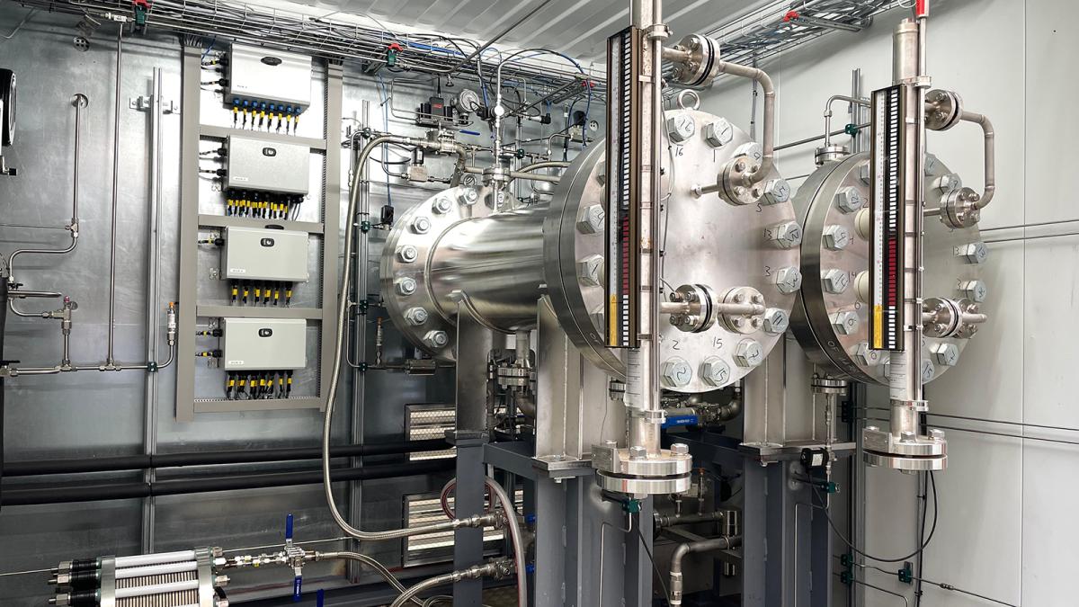 Tecnalia desarrolla un electrolizador pionero para ensayar tecnologías para la producción de hidrógeno.