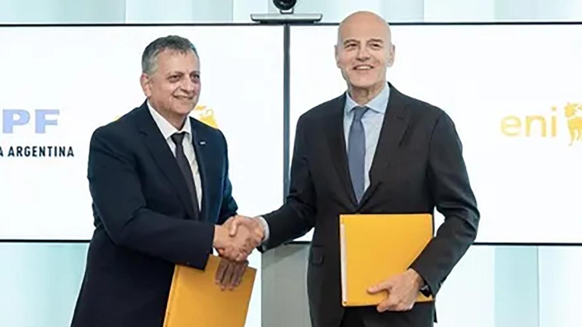 La petrolera argentina YPF firmará un acuerdo con ENI para avanzar en un proyecto de GNL