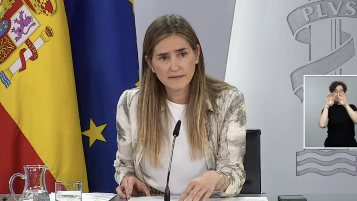 Captura de pantalla de la rueda de prensa de la ministra para la Transición Ecológica y el Reto Demográfico, Sara Aagesen.