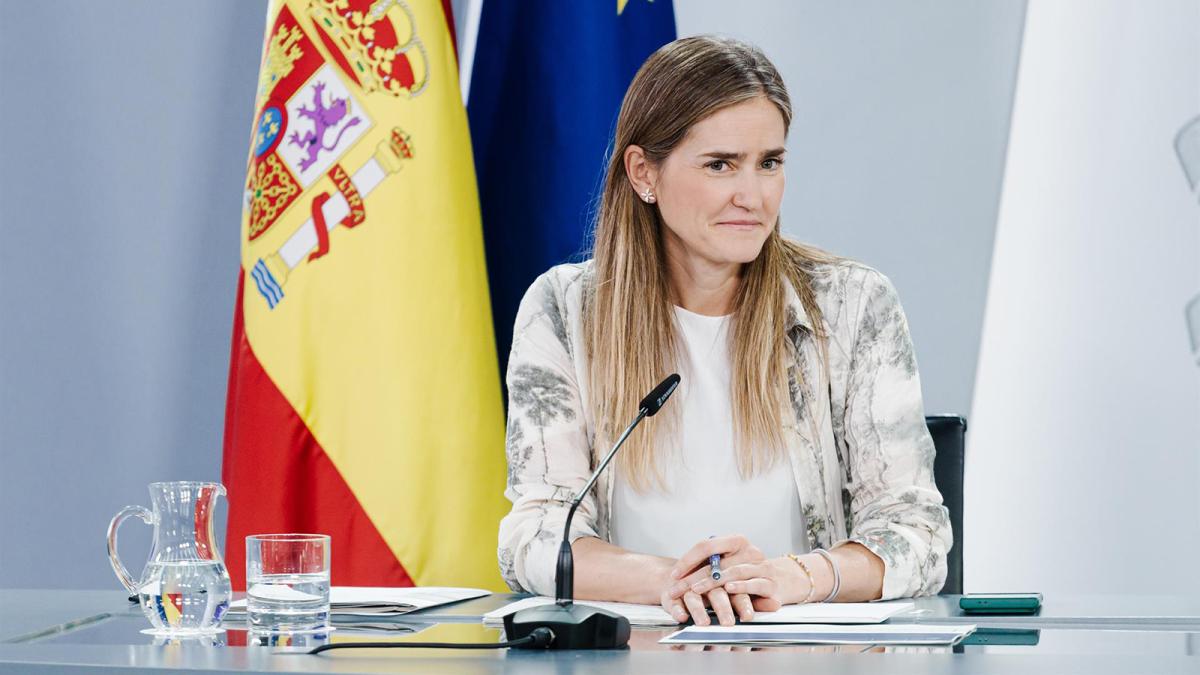 La vicepresidenta tercera y ministra para la Transición Ecológica y el Reto Demográfico, Sara Aagesen, durante una rueda de prensa tras el Consejo de Ministros, en el Palacio de la Moncloa, a 17 de junio de 2025, en Madrid (España).