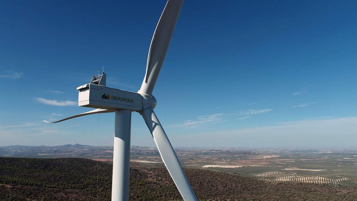 Turbina eólica de Iberdrola.