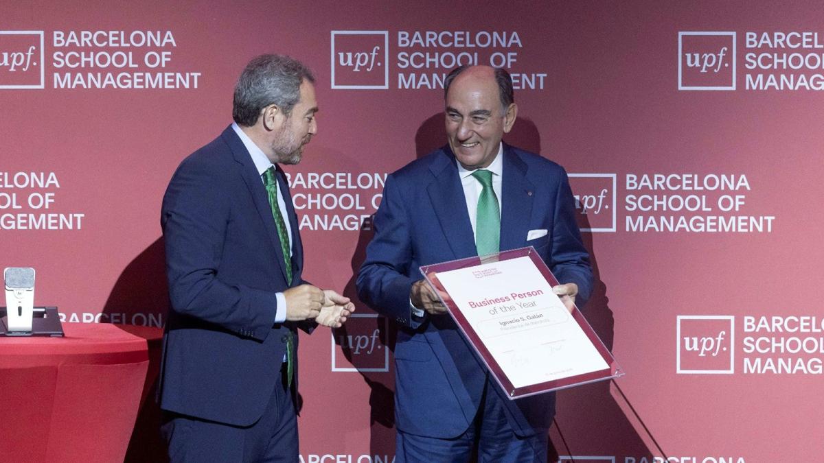 Galán (Iberdrola), reconocido Empresario del Año por la Pompeu Fabra por su liderazgo con valores