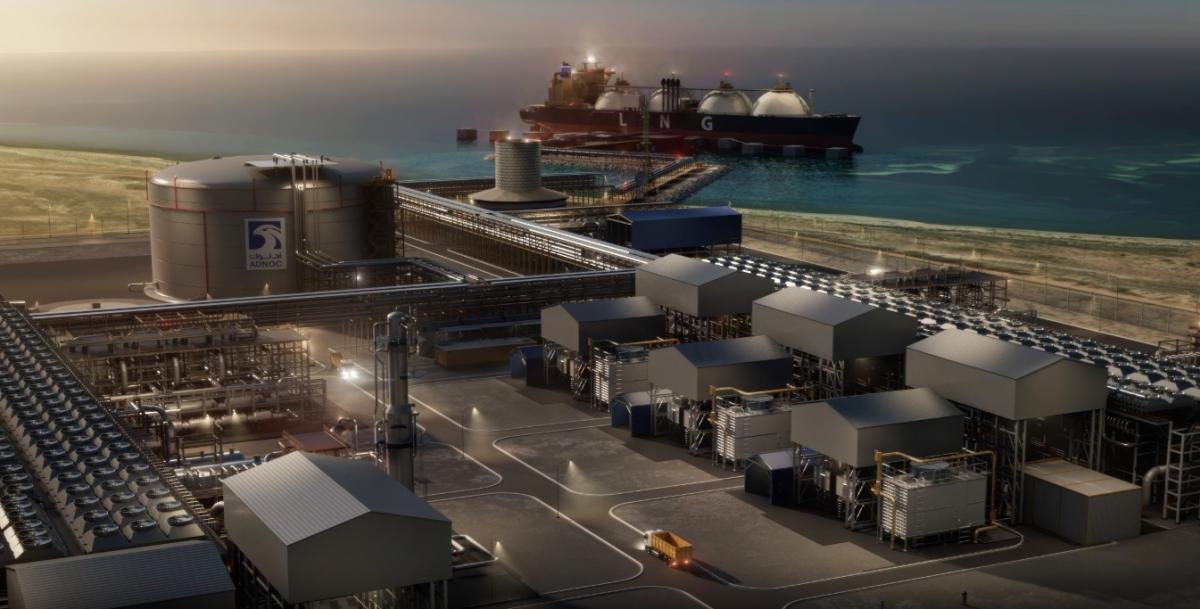 Proyecto Ruwais LNG de ADNOC en EAU.