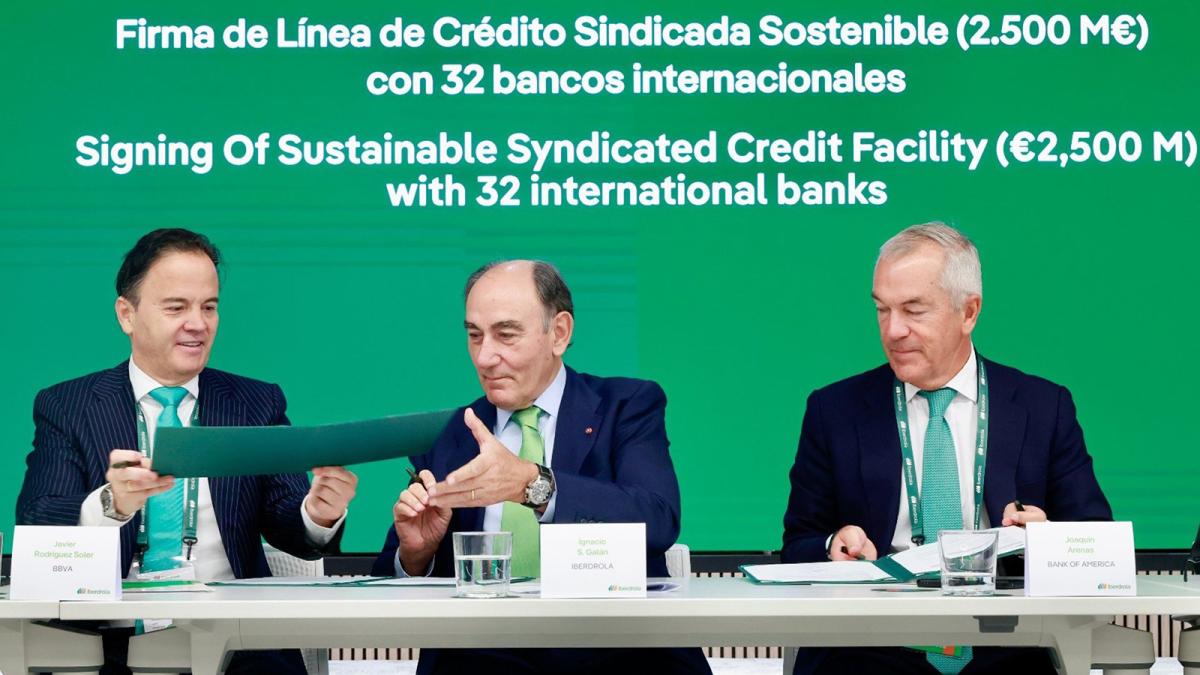 Iberdrola levanta una línea de crédito por 2.500 millones con 32 bancos internacionales