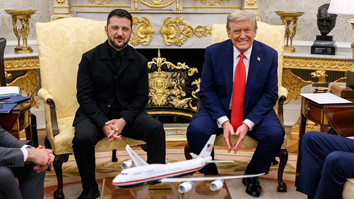 El presidente de Ucrania Volodímir Zelenski y el presidente de EEUU, Donald Trump.