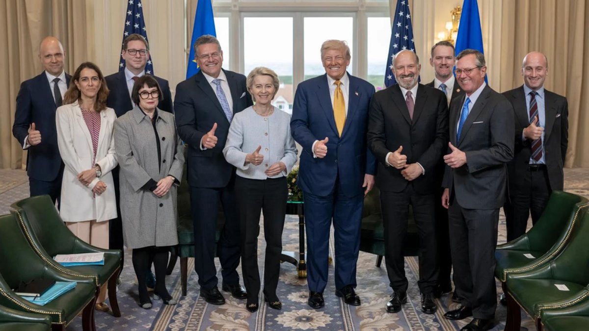 Von der Leyen defiende el acuerdo arancelario con EEUU como una apuesta por la "estabilidad