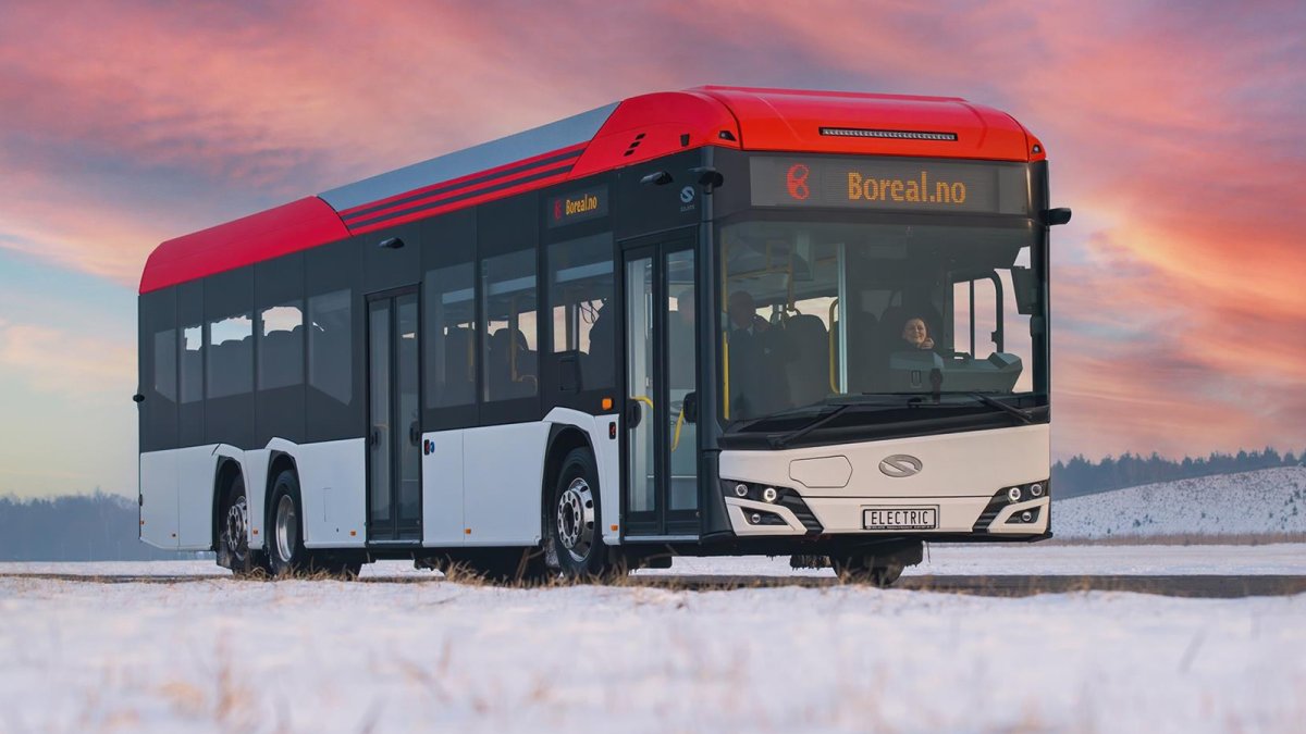Autobus eléctrico fabricado por Solaris para Escandinavia.