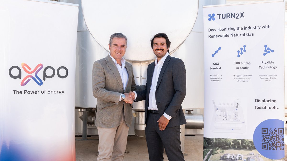 Axpo y TURN2X firman un PPA para producción de gas verde mediante electrólisis