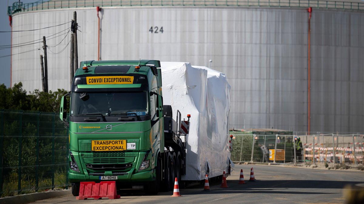 Galp recibe el primer electrolizador para su proyecto de hidrógeno verde de 100 MW en Sines