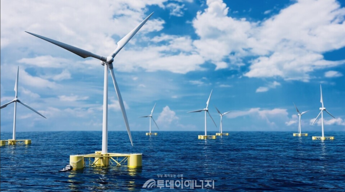 Turbina eólica marina flotante Snapwind Float de Samsung Heavy Industries