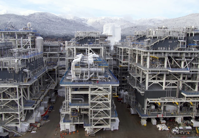 Planta de LNG Canada en Kitimat.