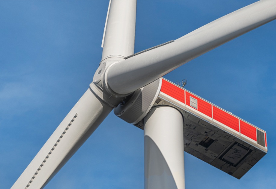 Turbina eólica E160 EP5 de Enercon.