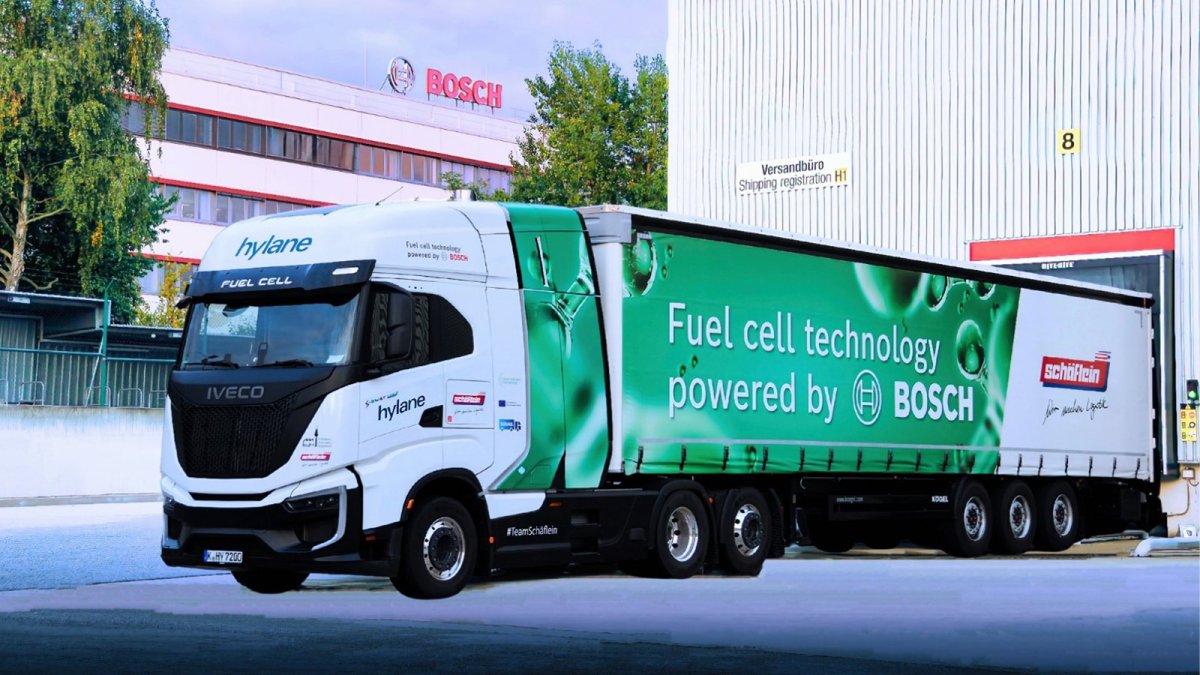 Bosch pone en marcha su primer camión con pila de combustible de hidrógeno en Europa