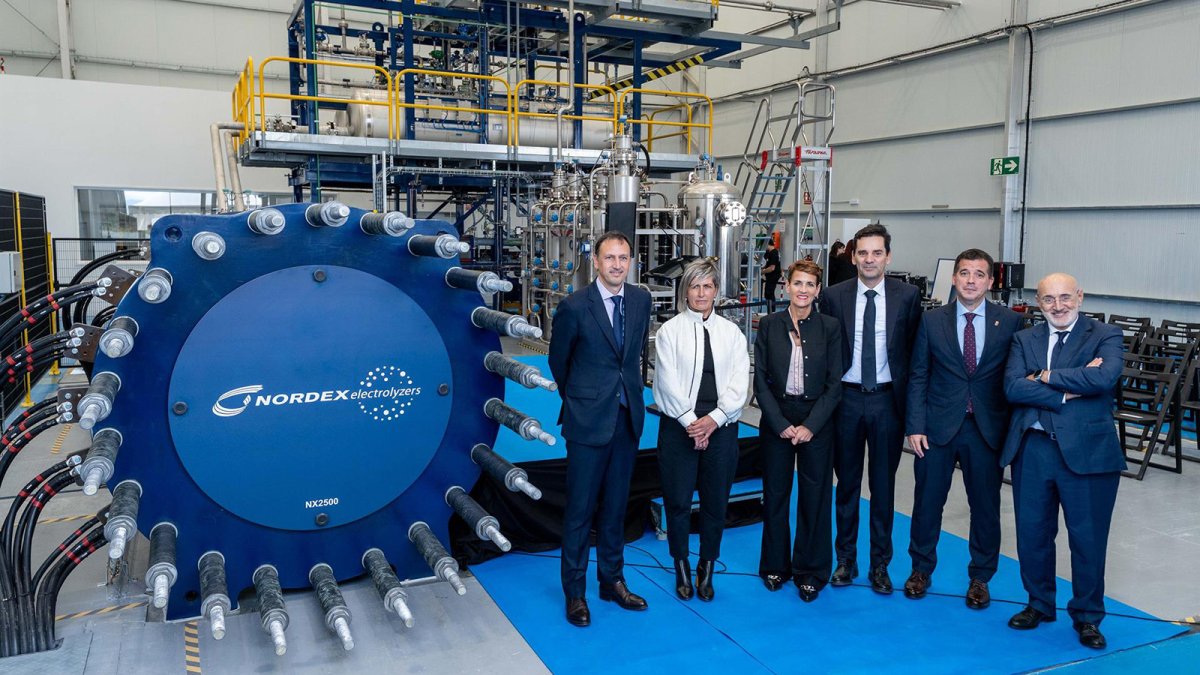 Nordex Electrolyzers presenta en Lumbier "el mayor electrolizador íntegramente diseñado y fabricado en España".