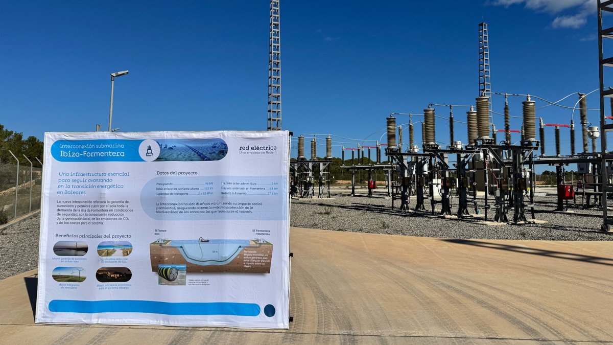 La nueva subestación de Formentera cubrirá el 100% del suministro eléctrico sin emisiones