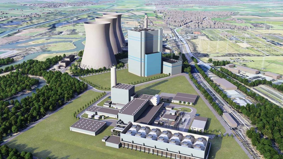 Planta de ciclo combinado de gas (CCGT) compatible con hidrógeno, de unos 850 megavatios (MW), en el emplazamiento de Voerde (Alemania).