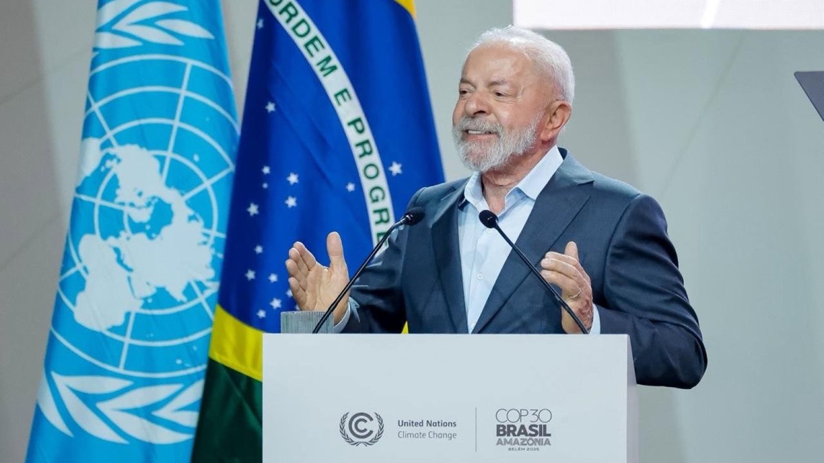 El presidente de Brasil, Luiz Inácio Lula da Silva, en la COP30.
