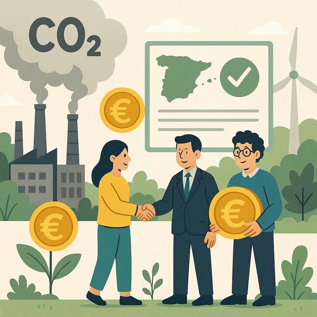 El mercado gallego de carbono ya es real:  quién puede vender, qué se puede vender y a qué precio